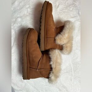 UGG Chestnut Fur-Lined Winter Boots